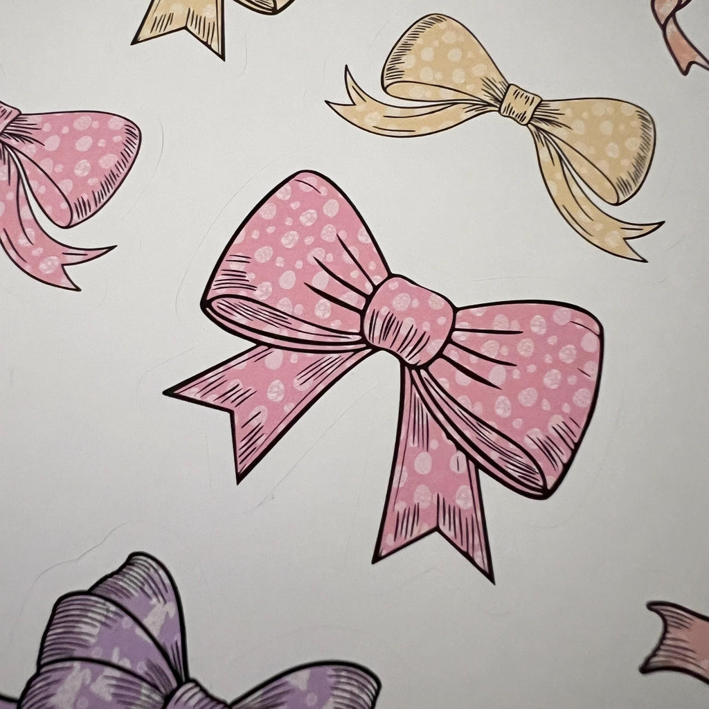 Easter Bow Stickers (set of 24)