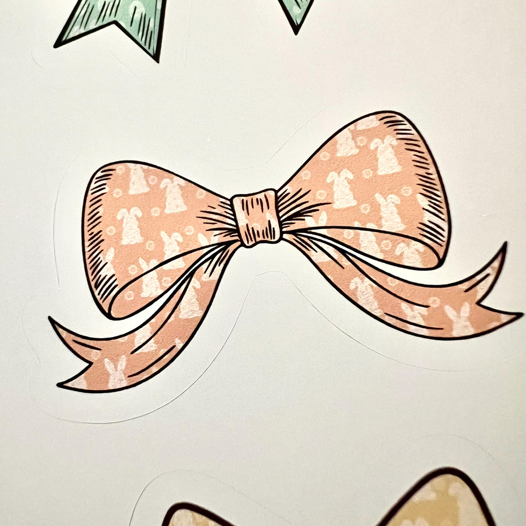 Easter Bow Stickers (set of 24)