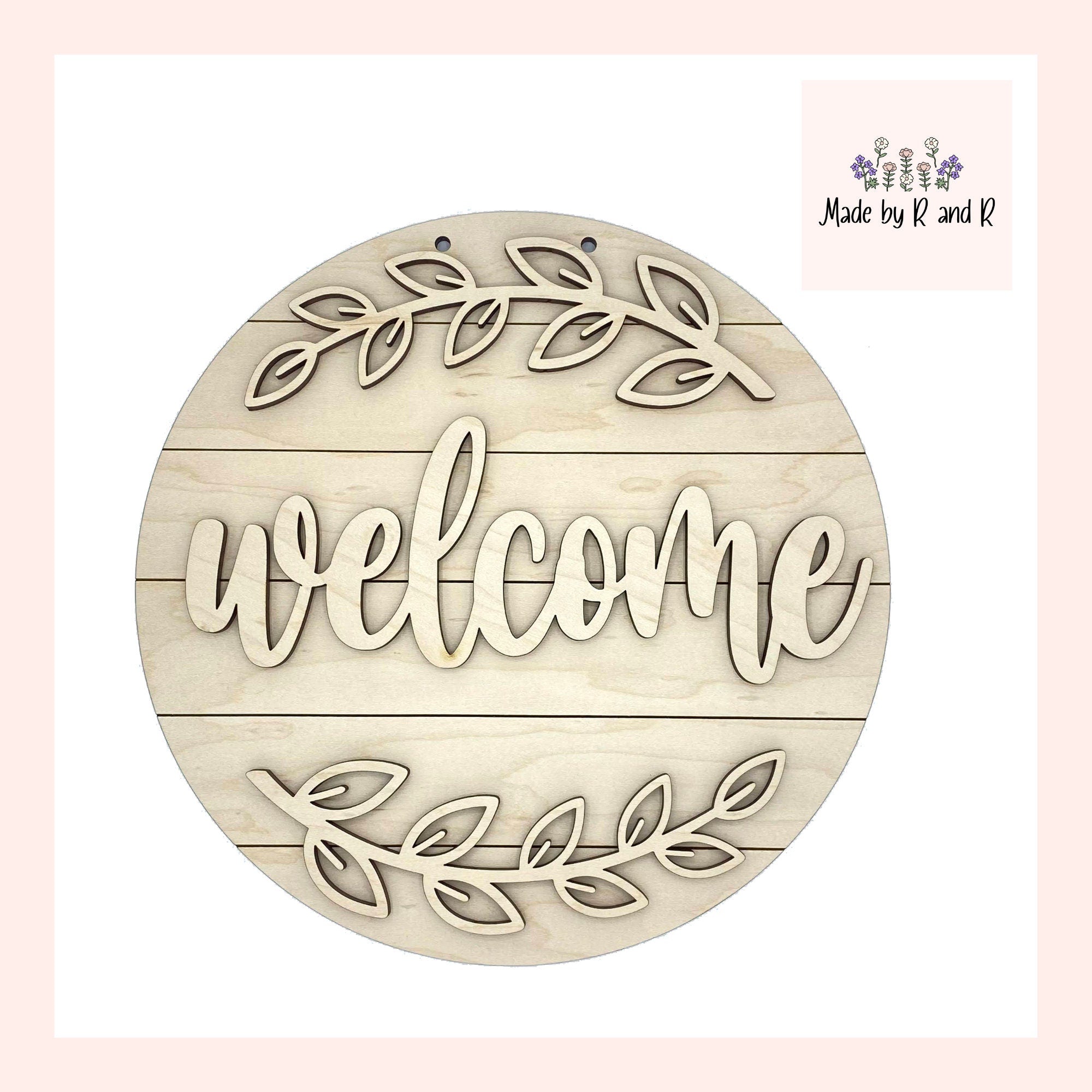 Welcome Sign Wood Cut Outs