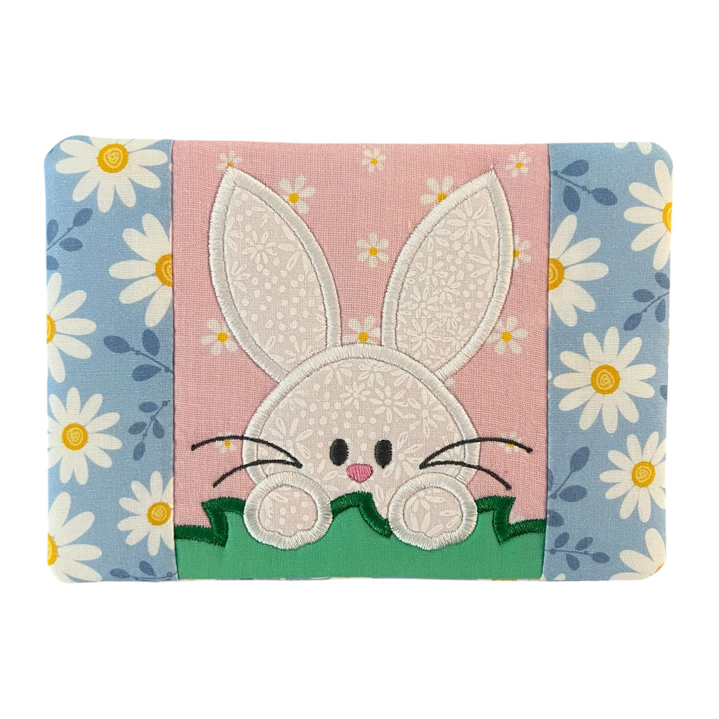 Peeking Easter Bunny Mug Rug