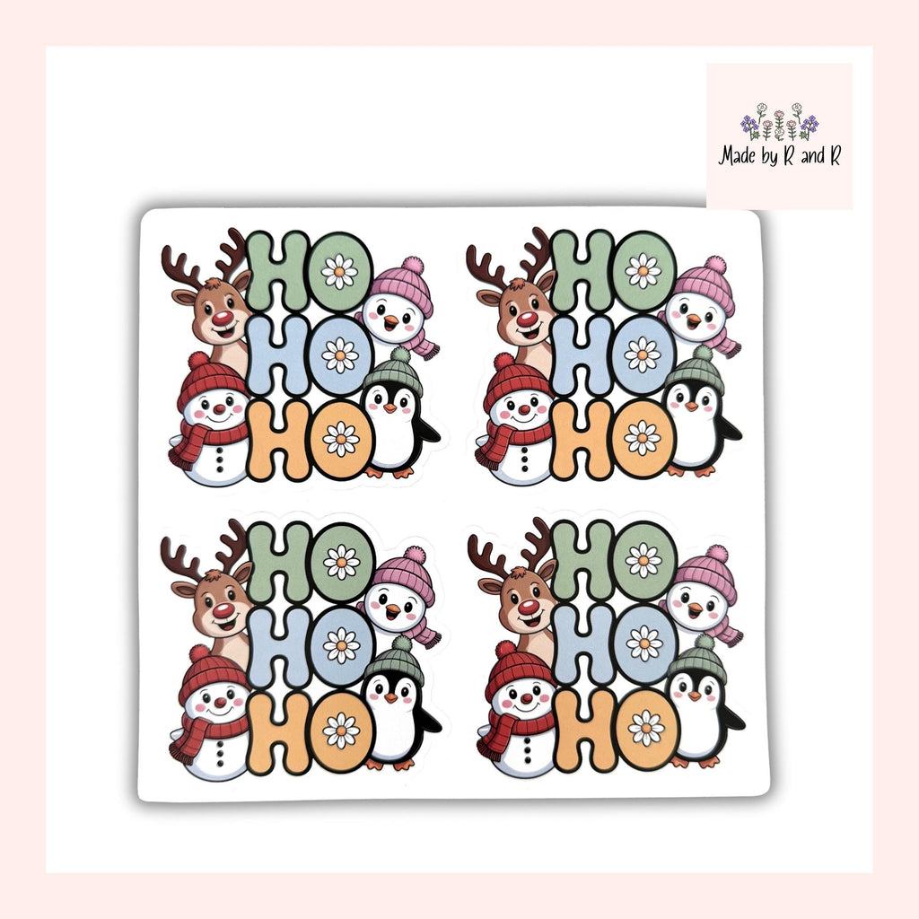 Ho Ho Ho Christmas Stickers (set of 4)