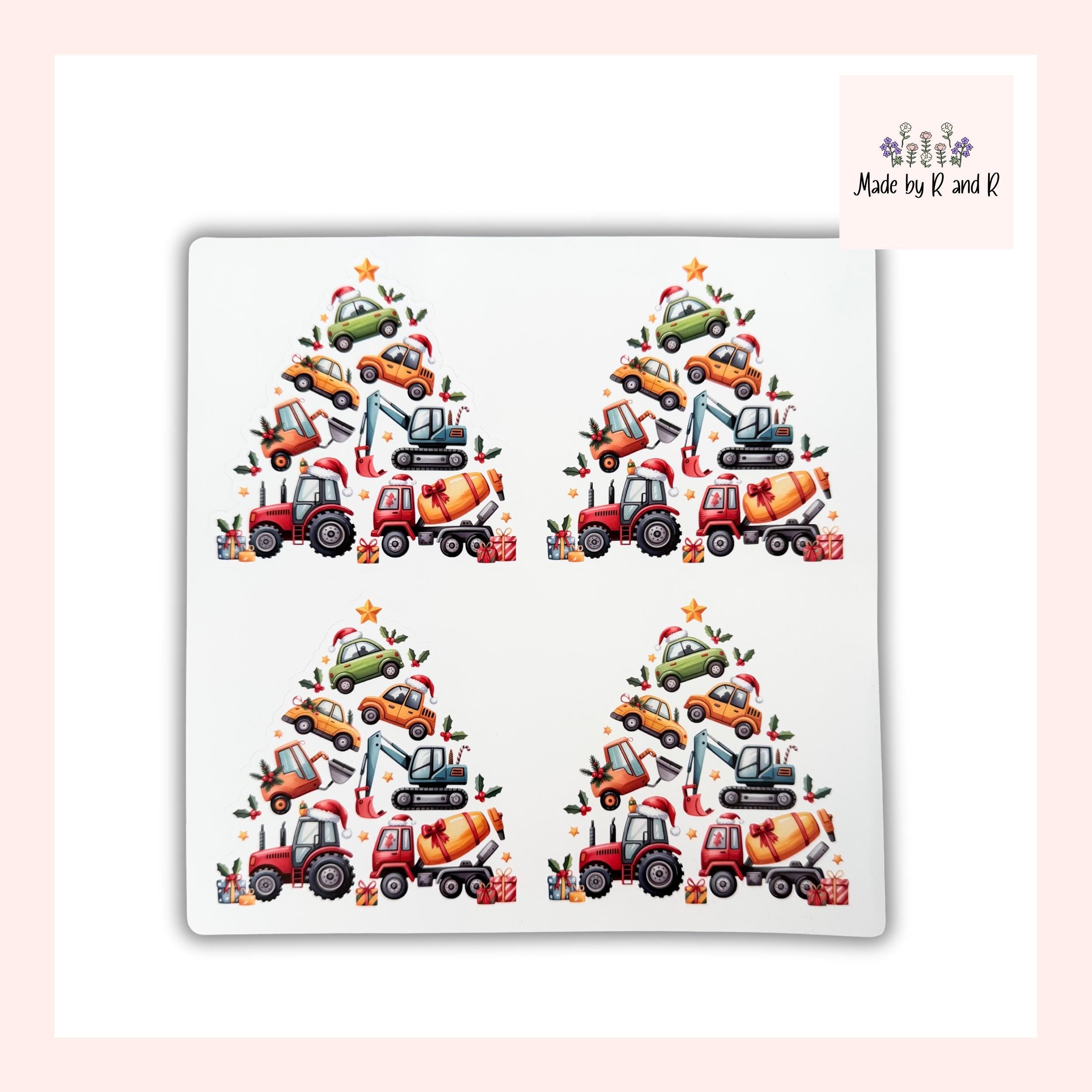 Vehicle Christmas Stickers (set of 4)
