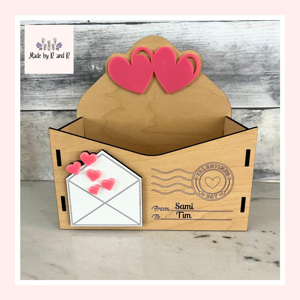 Love Letter Gift Box Wood and Acrylic