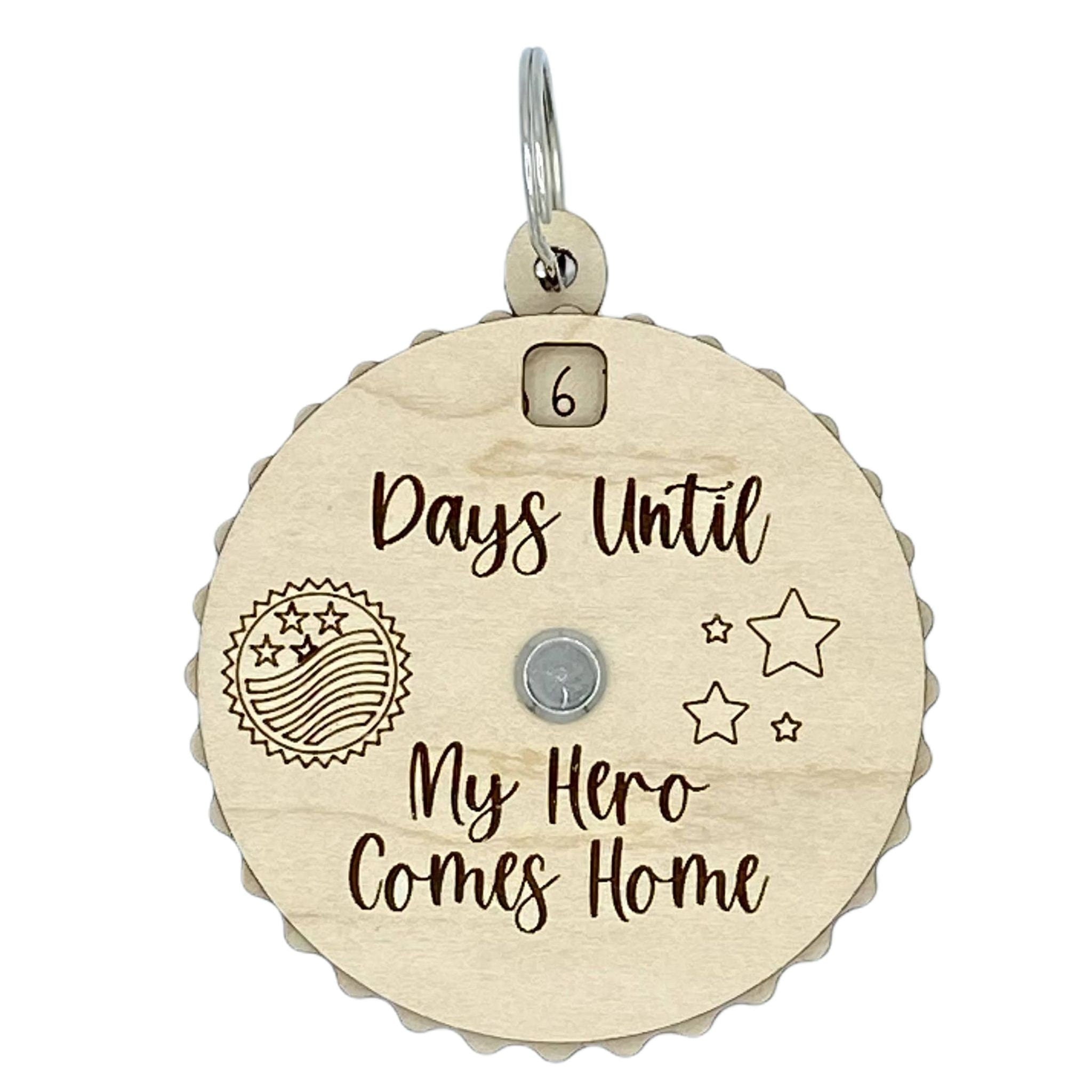 Days Until My Hero Comes Home Countdown Spinner