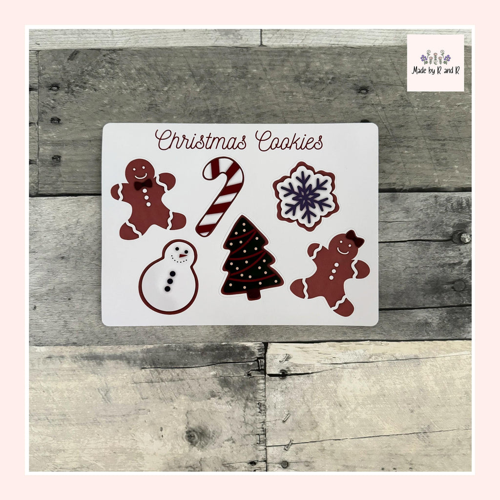 Christmas Cookie Stickers (set of 6)