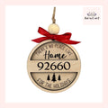 Zip Code Wood Ornament