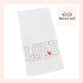 Love Summer Embroidered Kitchen Dish Towel