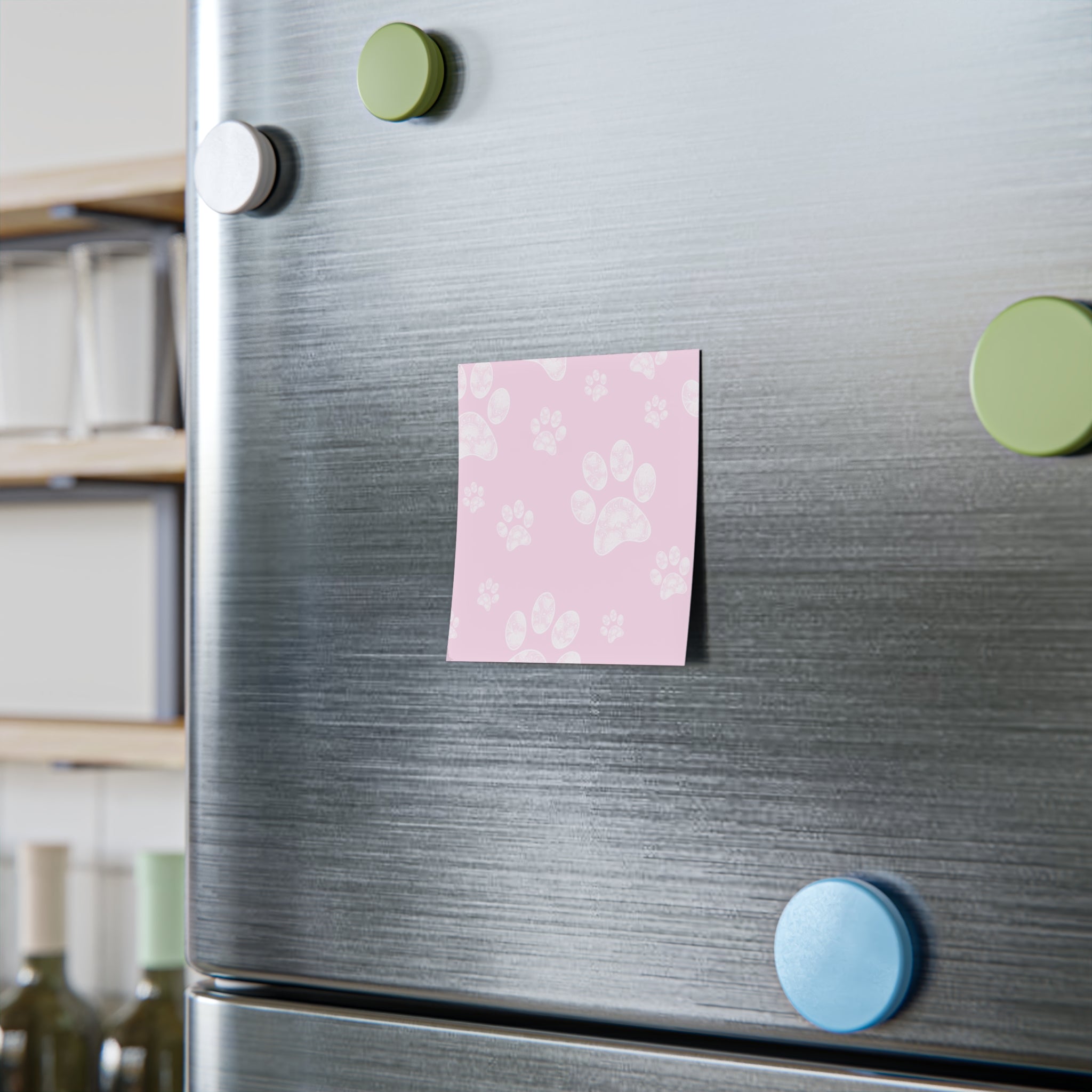 Pink Paw Print Post-It Note Pads, Dog Themed Sticky Notes, Puppy Memo Pads, Perfect for Dog Lovers