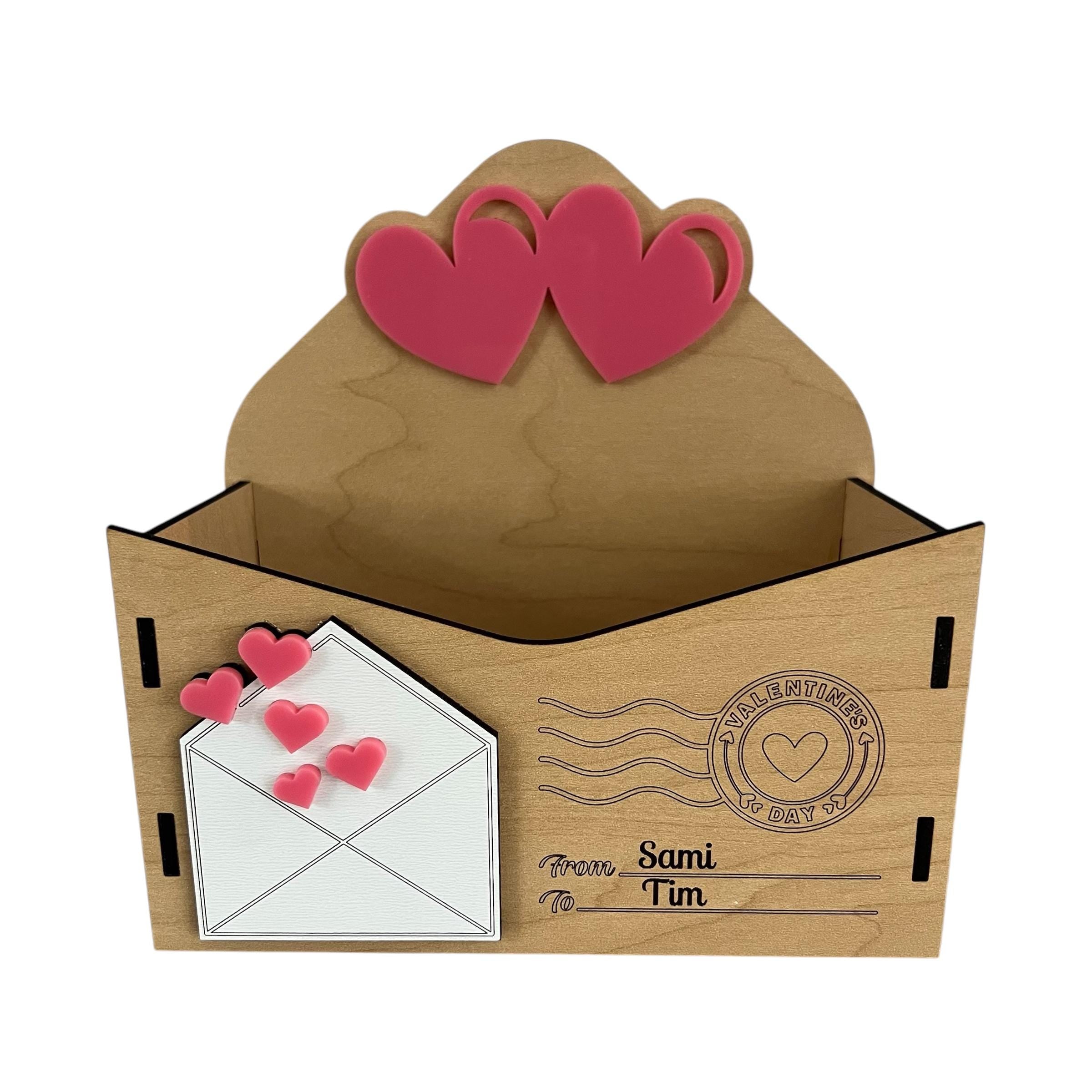 Love Letter Gift Box Wood and Acrylic