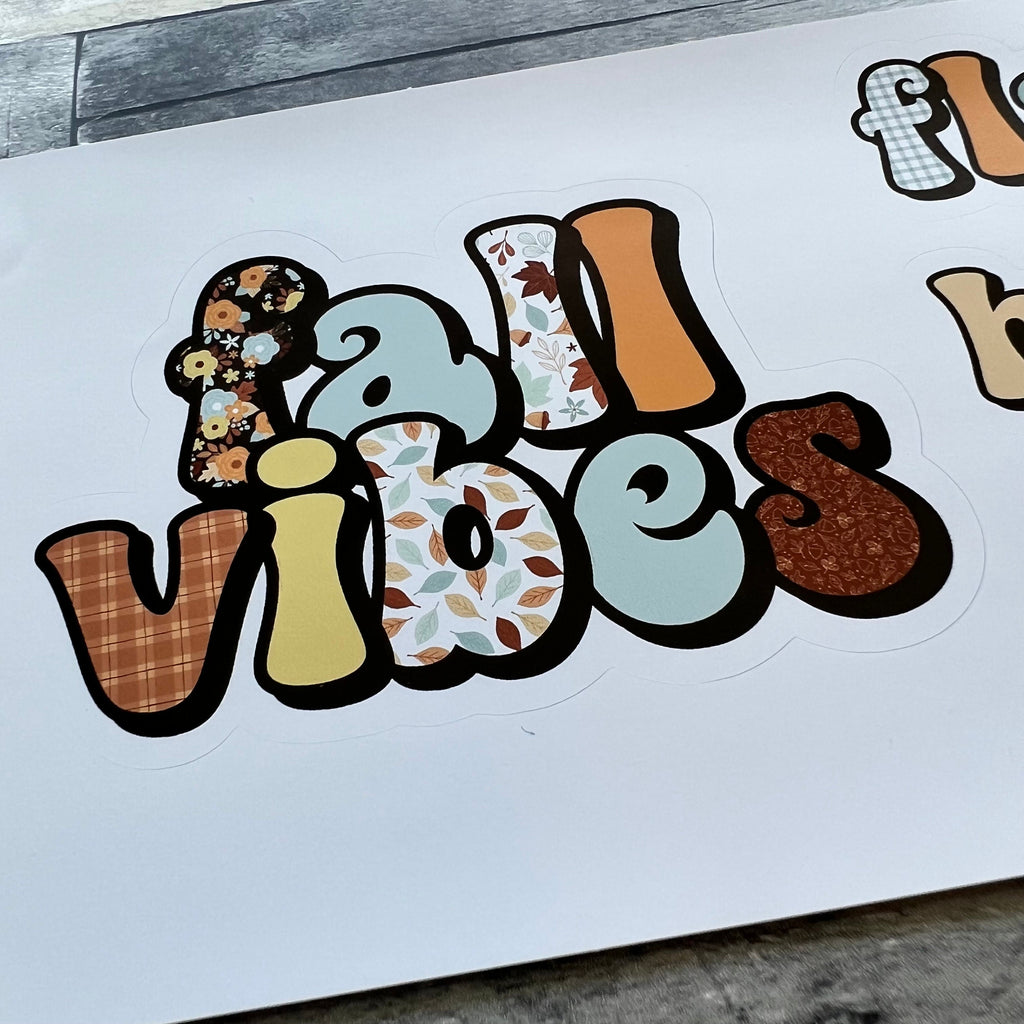 Fall Vibes Sticker Set
