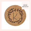 Monogram Wreath Cork Trivet