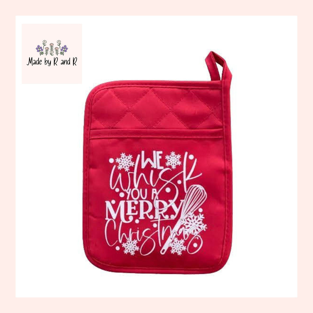 We Whisk You A Merry Christmas Pot Holder
