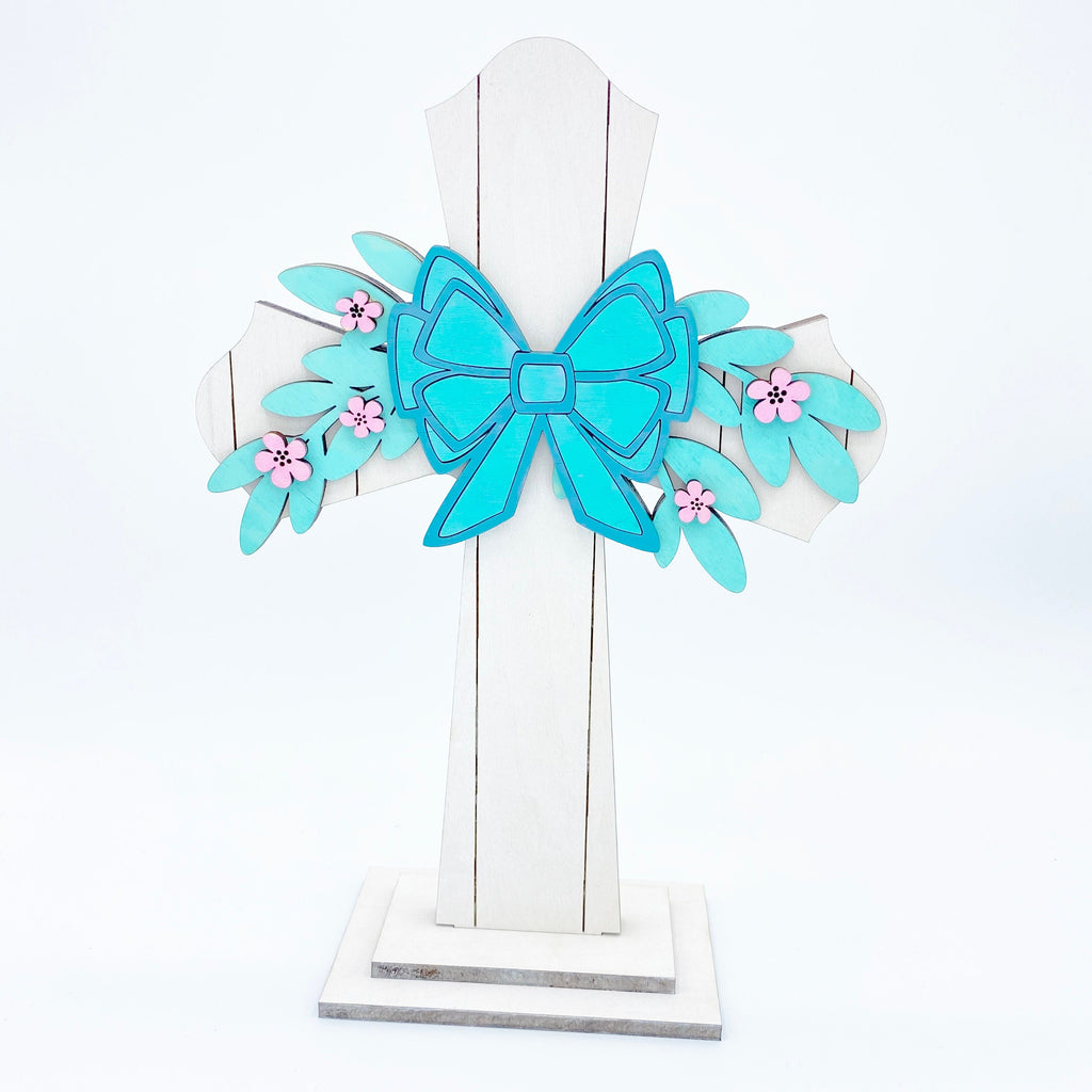 Cross Shiplap Wood Cut Out