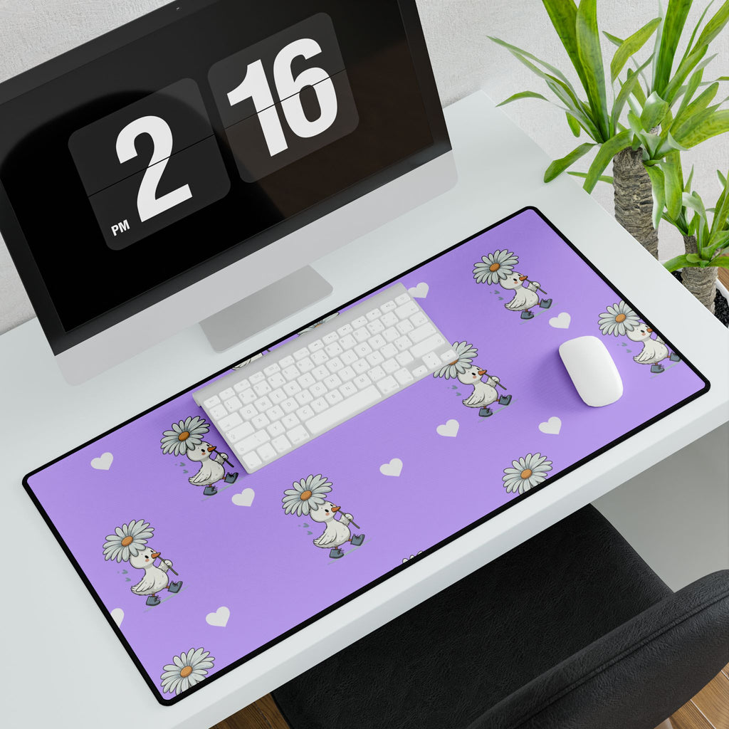 Purple Goose Desk Mats and Mouse pads, Office Decor, Birthday Gifts, Home Workspace