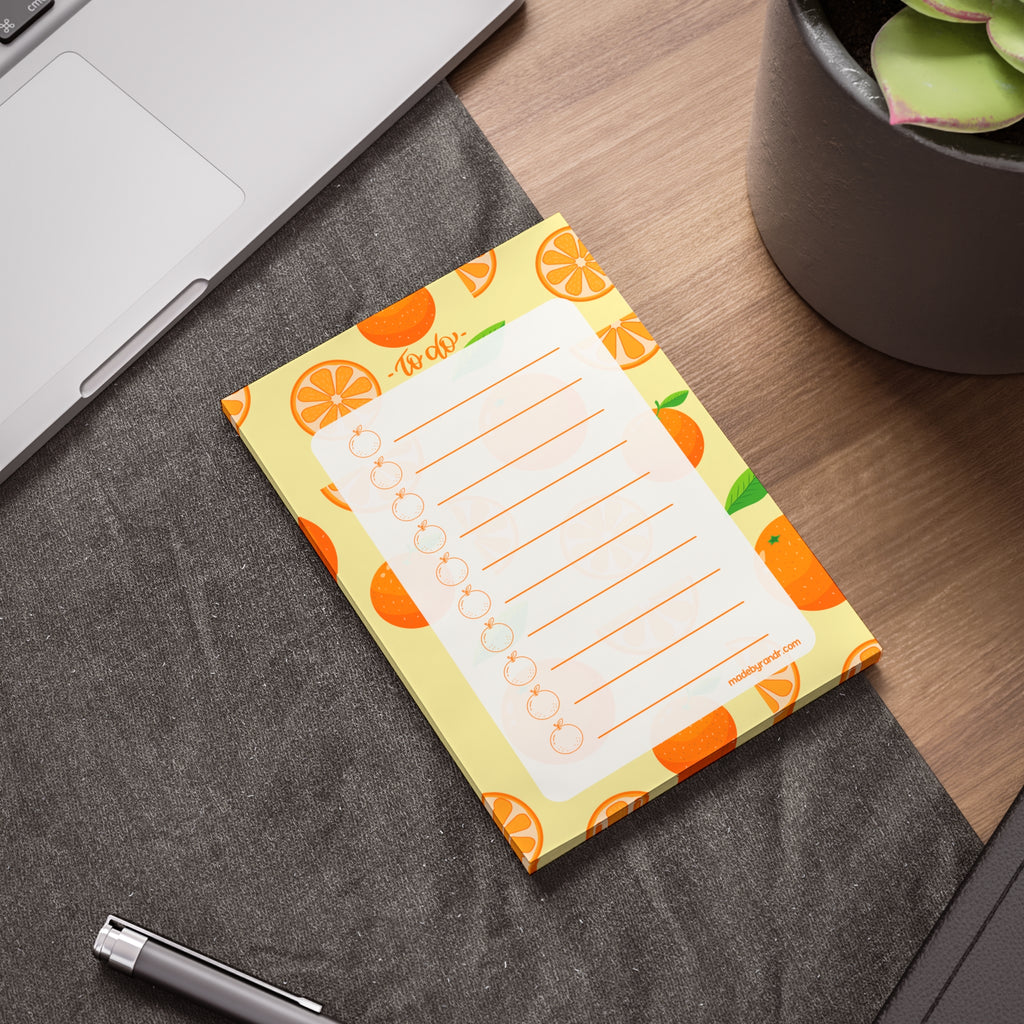 Orange To Do Checklist Sticky Notes for Planning & Lists