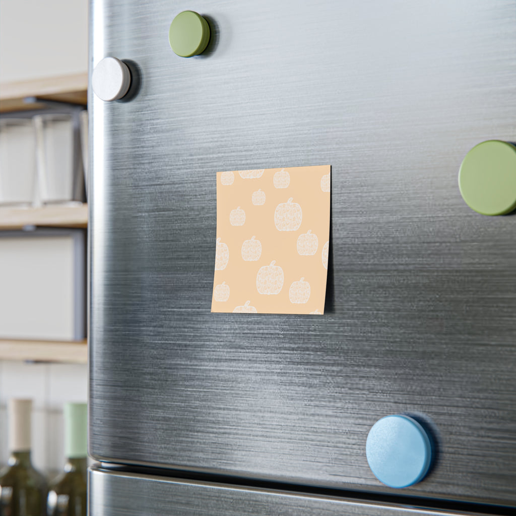 Orange Pumpkin Post-It Note Pads, Fall Themed Sticky Notes, Fall Memo Pads, Perfect for Autumn