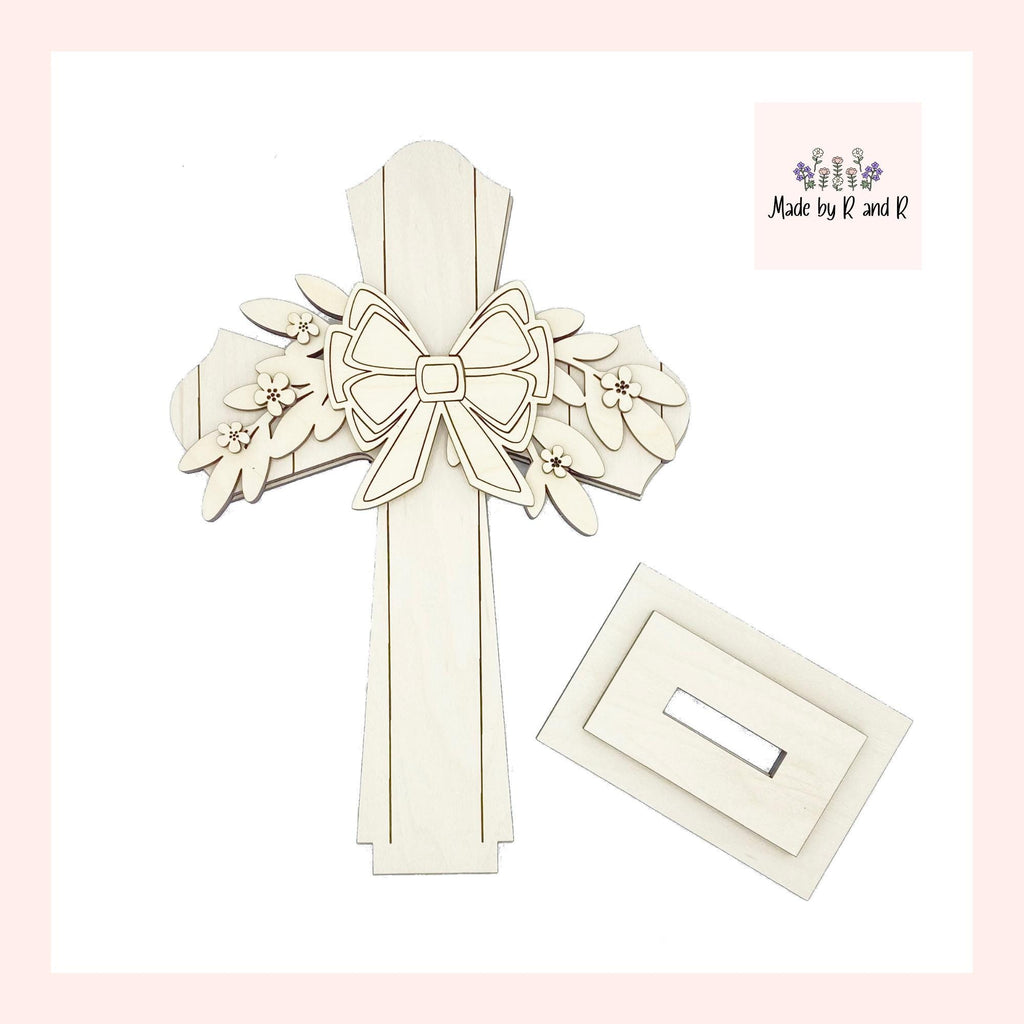 Cross Shiplap Wood Cut Out