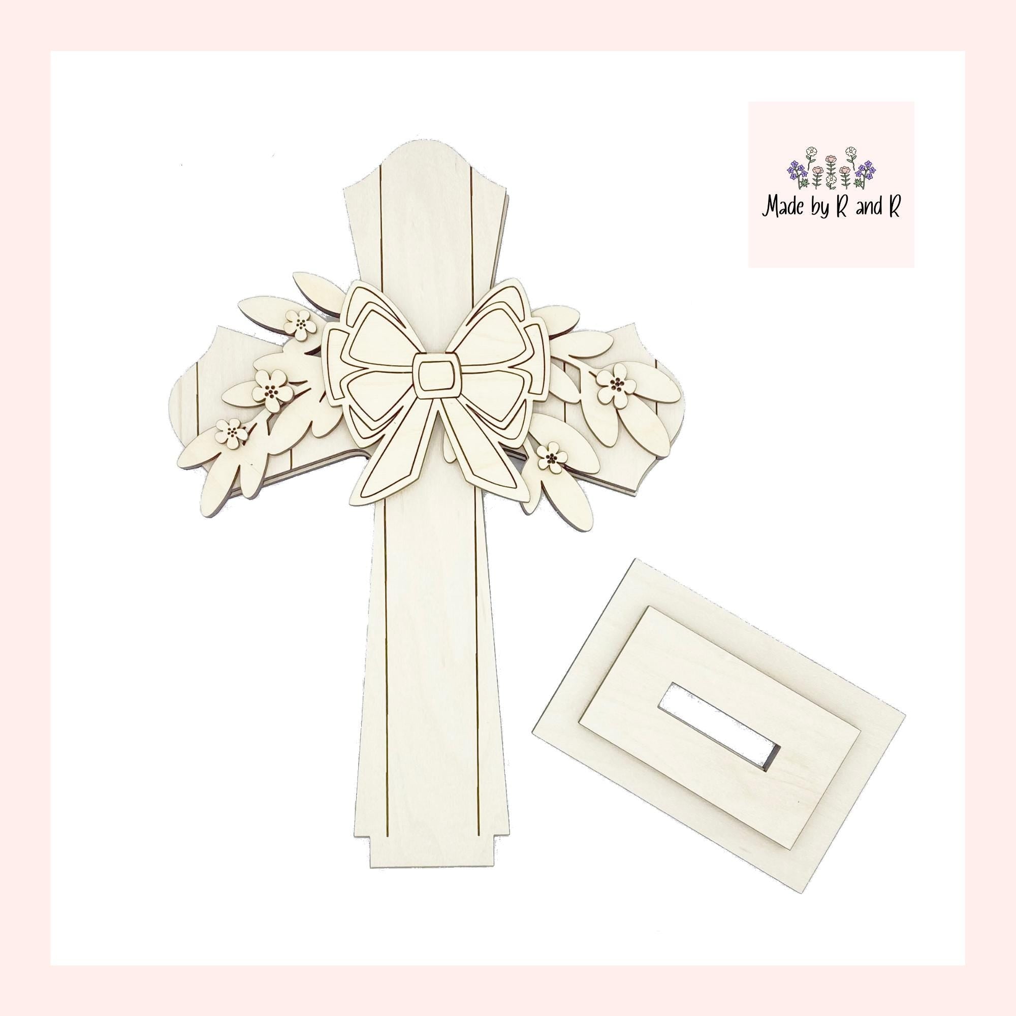 Cross Shiplap Wood Cut Out