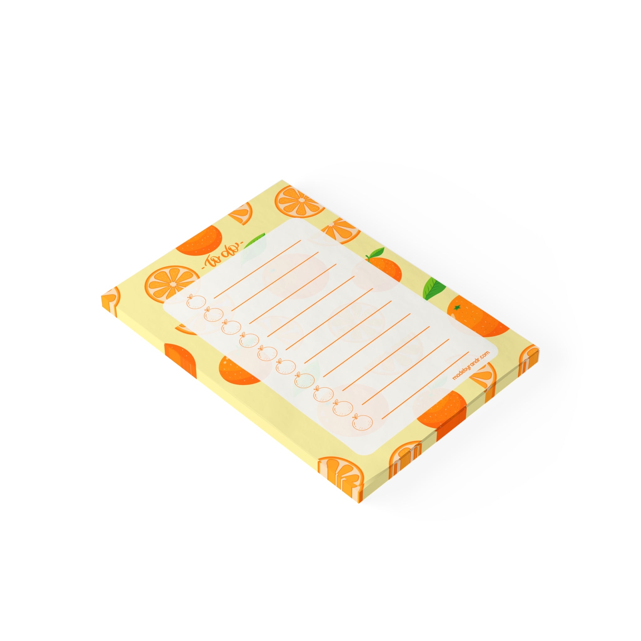 Orange To Do Checklist Sticky Notes for Planning & Lists