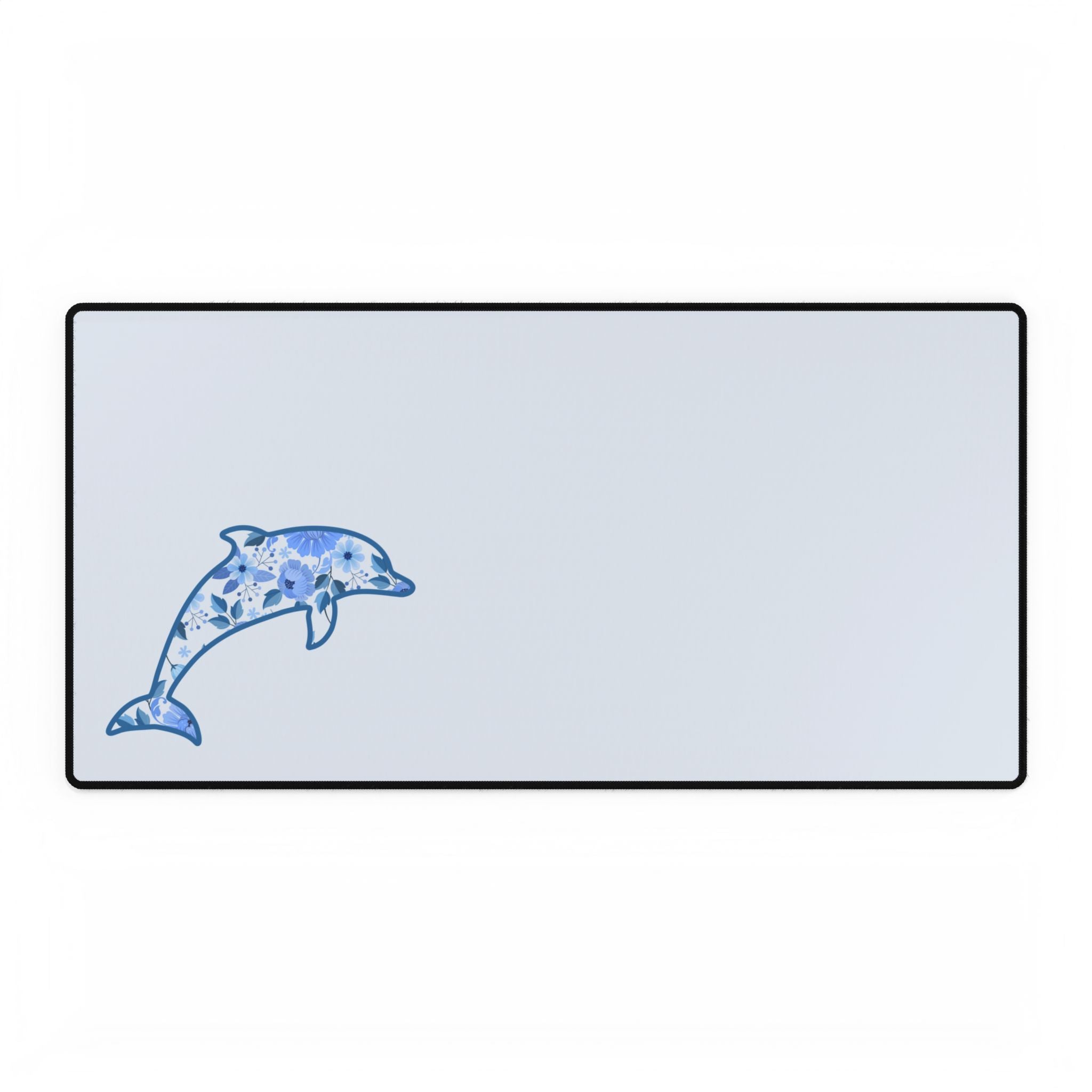 Floral Dolphin Desk Mats and Mouse pads, Office Decor, Birthday Gifts, Home Workspace