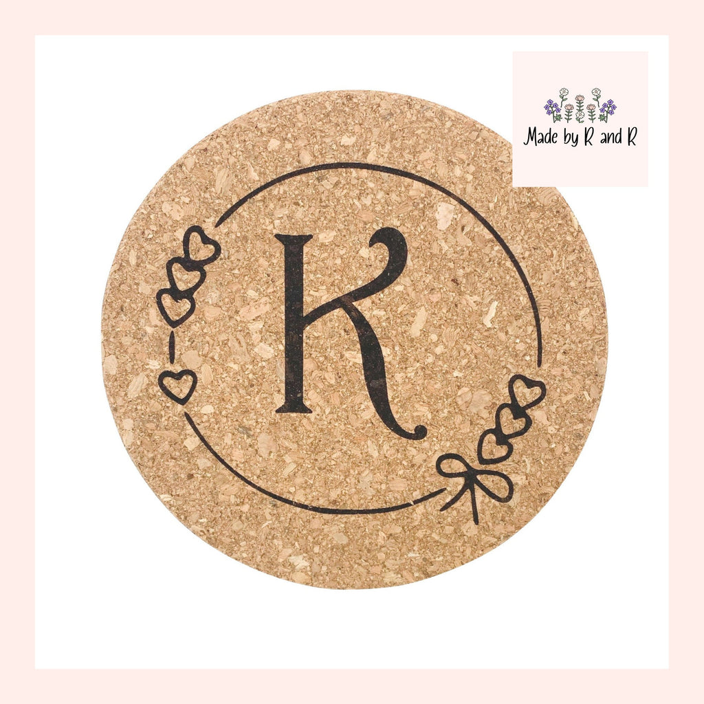 Heart Wreath Cork Trivet