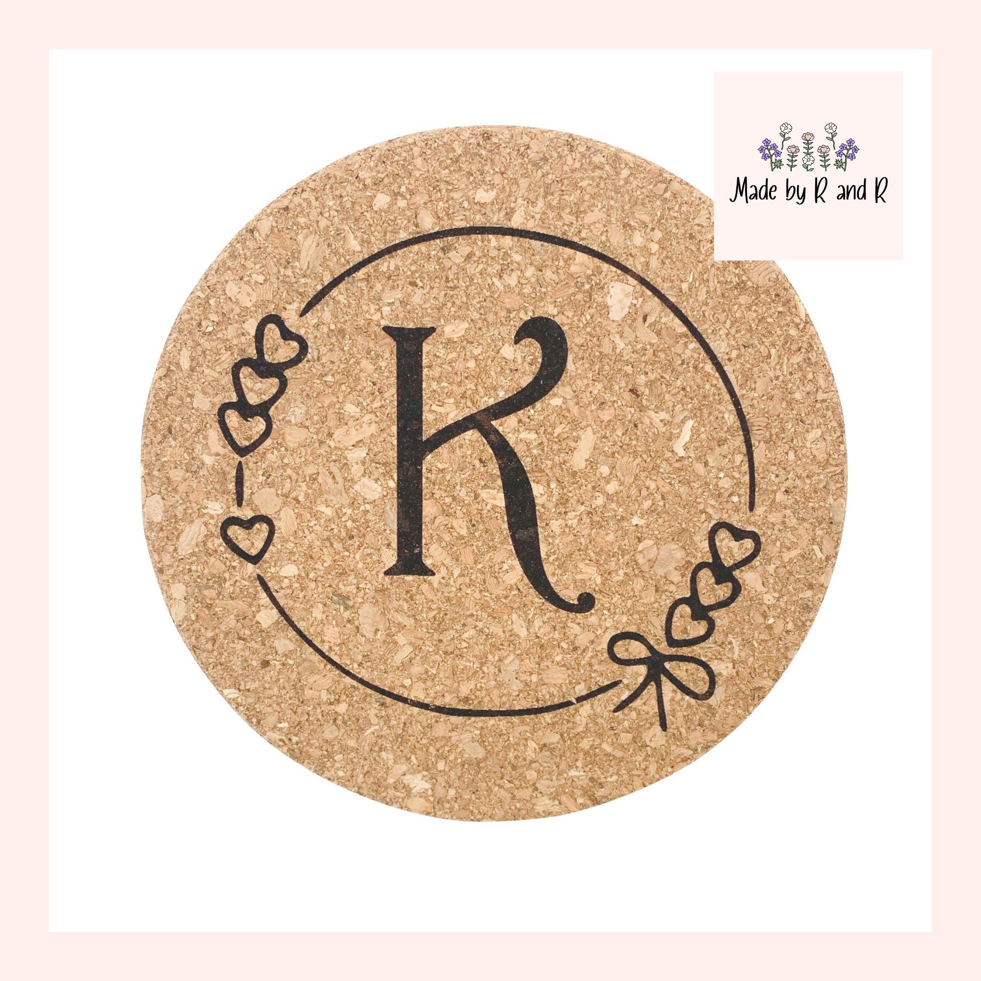 Heart Wreath Cork Trivet