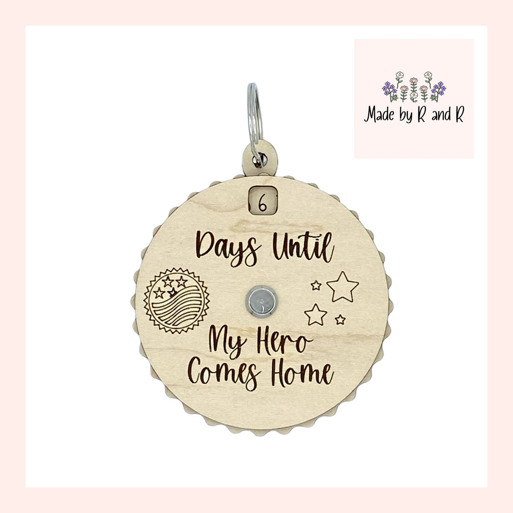 Days Until My Hero Comes Home Countdown Spinner