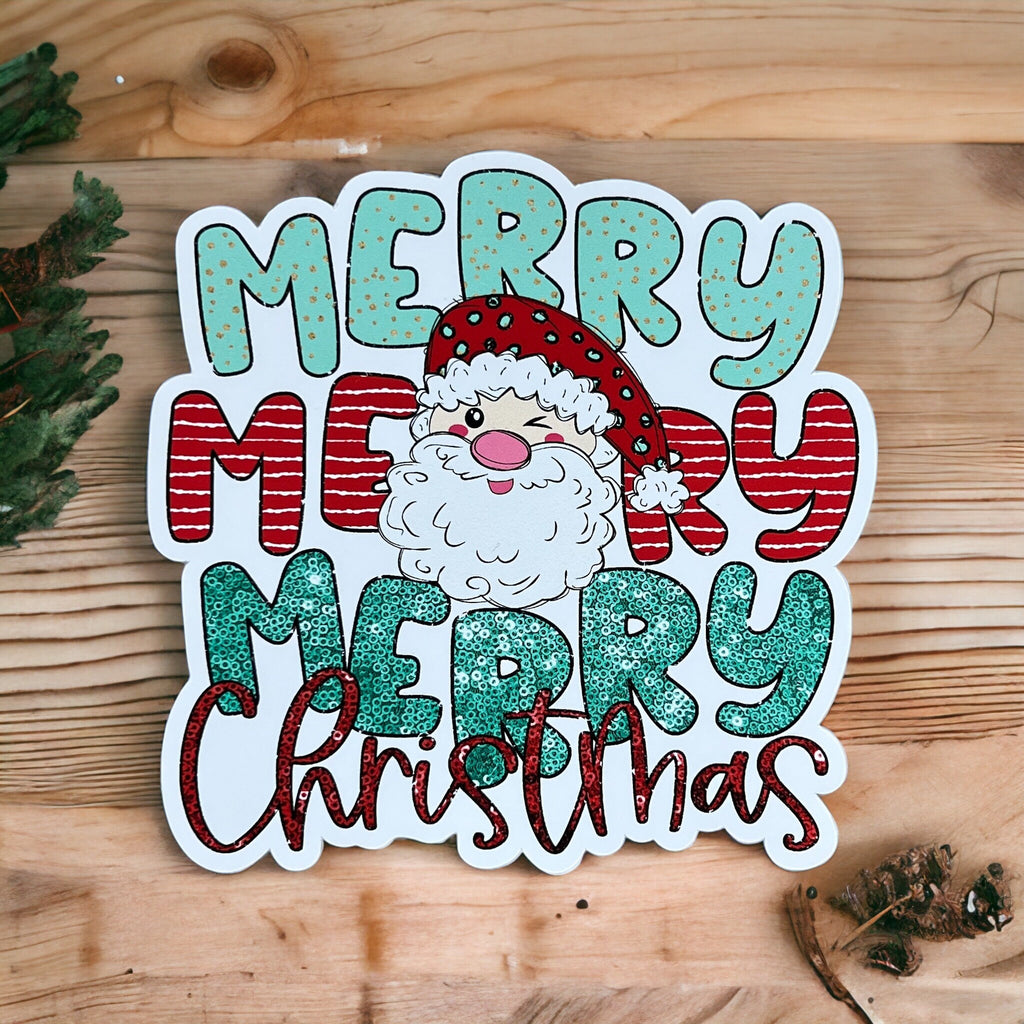 Merry Merry Merry Christmas Sticker