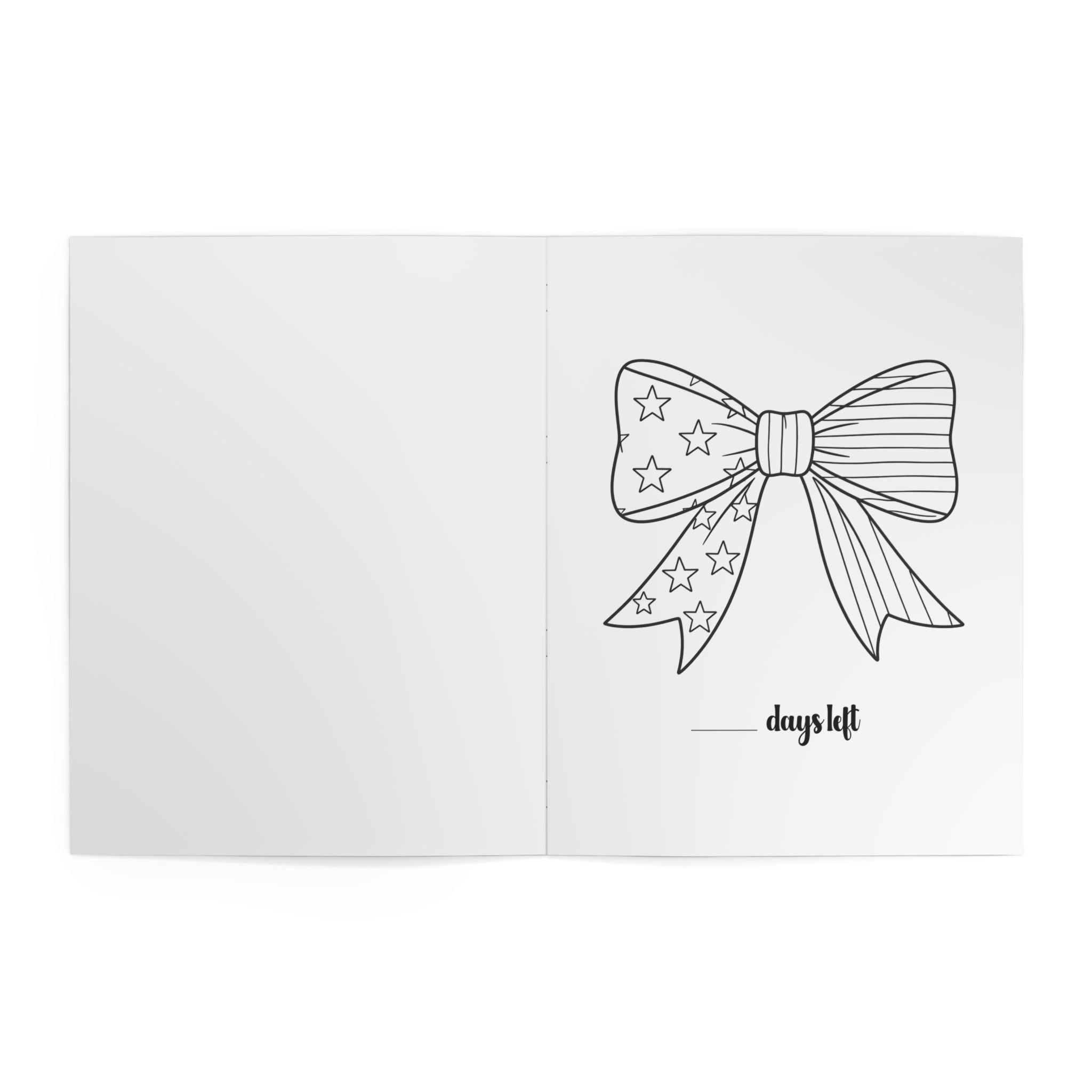 Coloring Book — "Counting and coloring the days until Daddy comes home" Patriotic Kids Activity