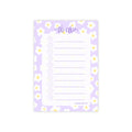 Purple Floral To Do Checklist Sticky Notes for Planning & Lists
