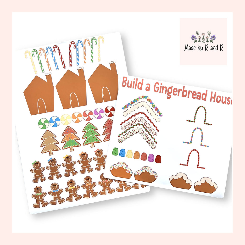 Build A Gingerbread House Sticker