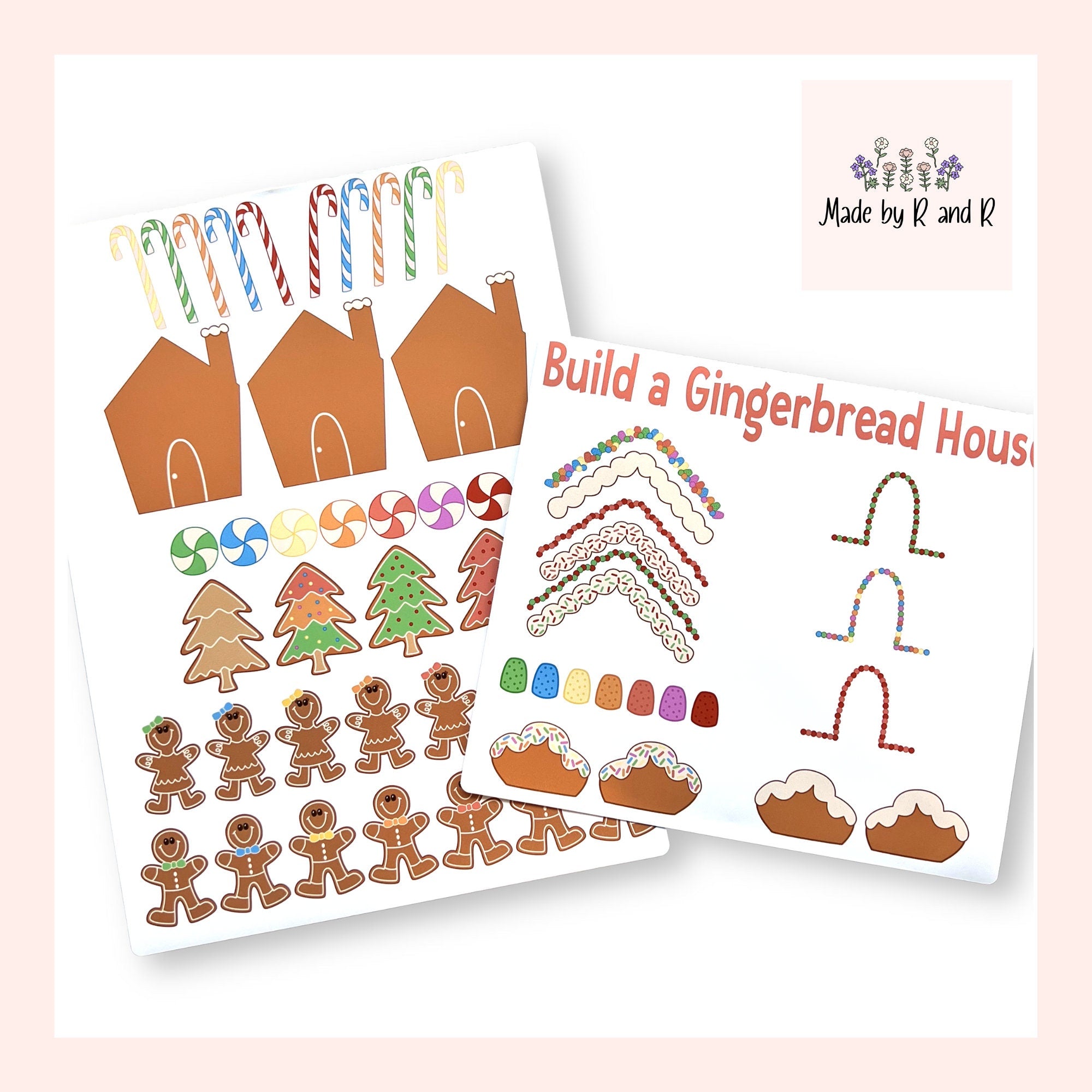 Build A Gingerbread House Sticker