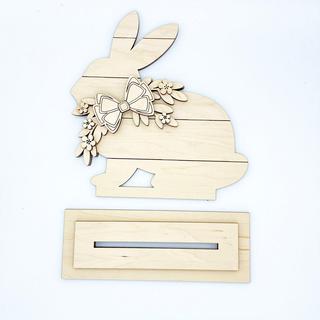 Stand Up Shiplap Bunny Wood Cut Out