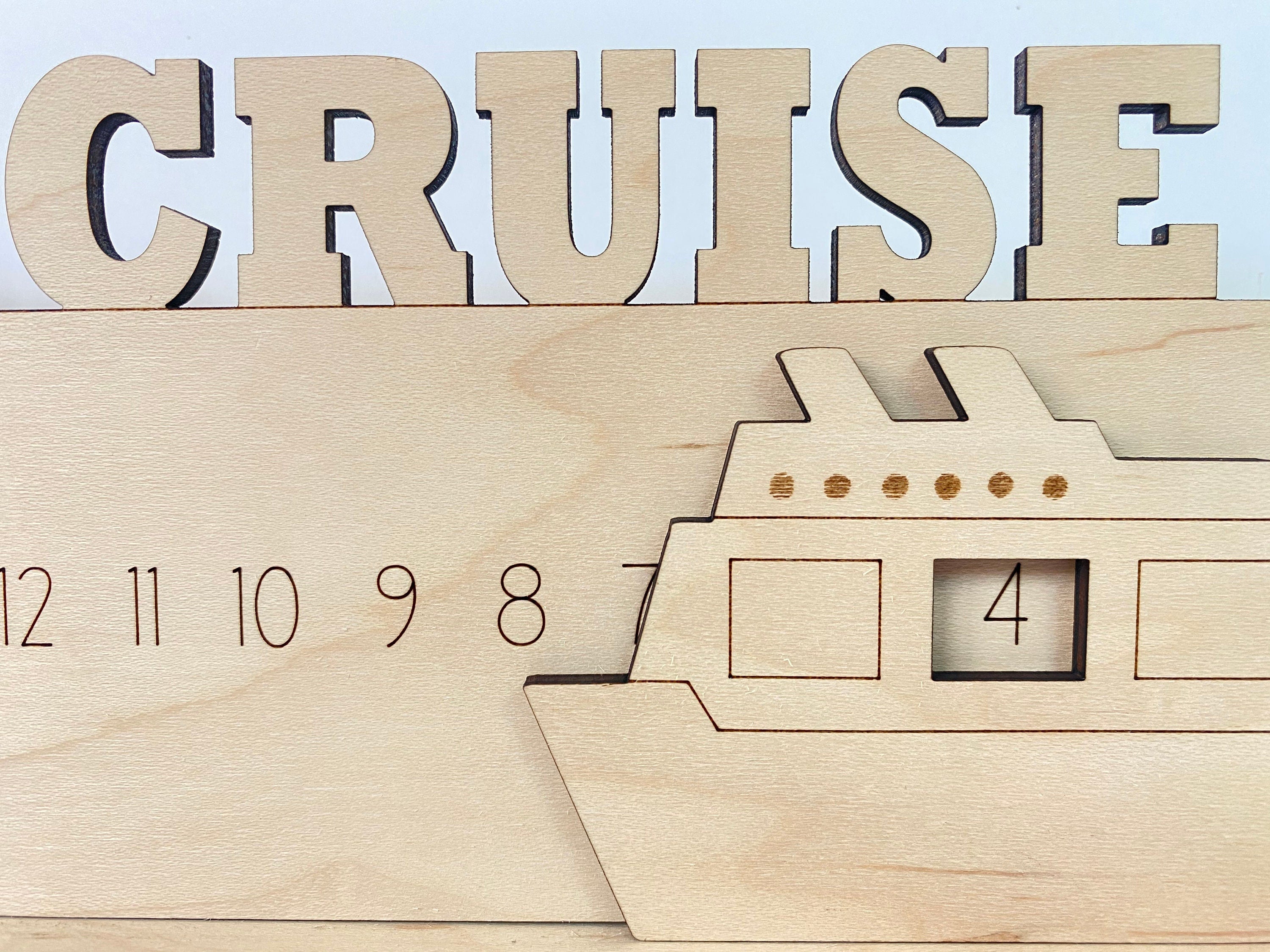 Get Ready To Cruise Wood Countdown