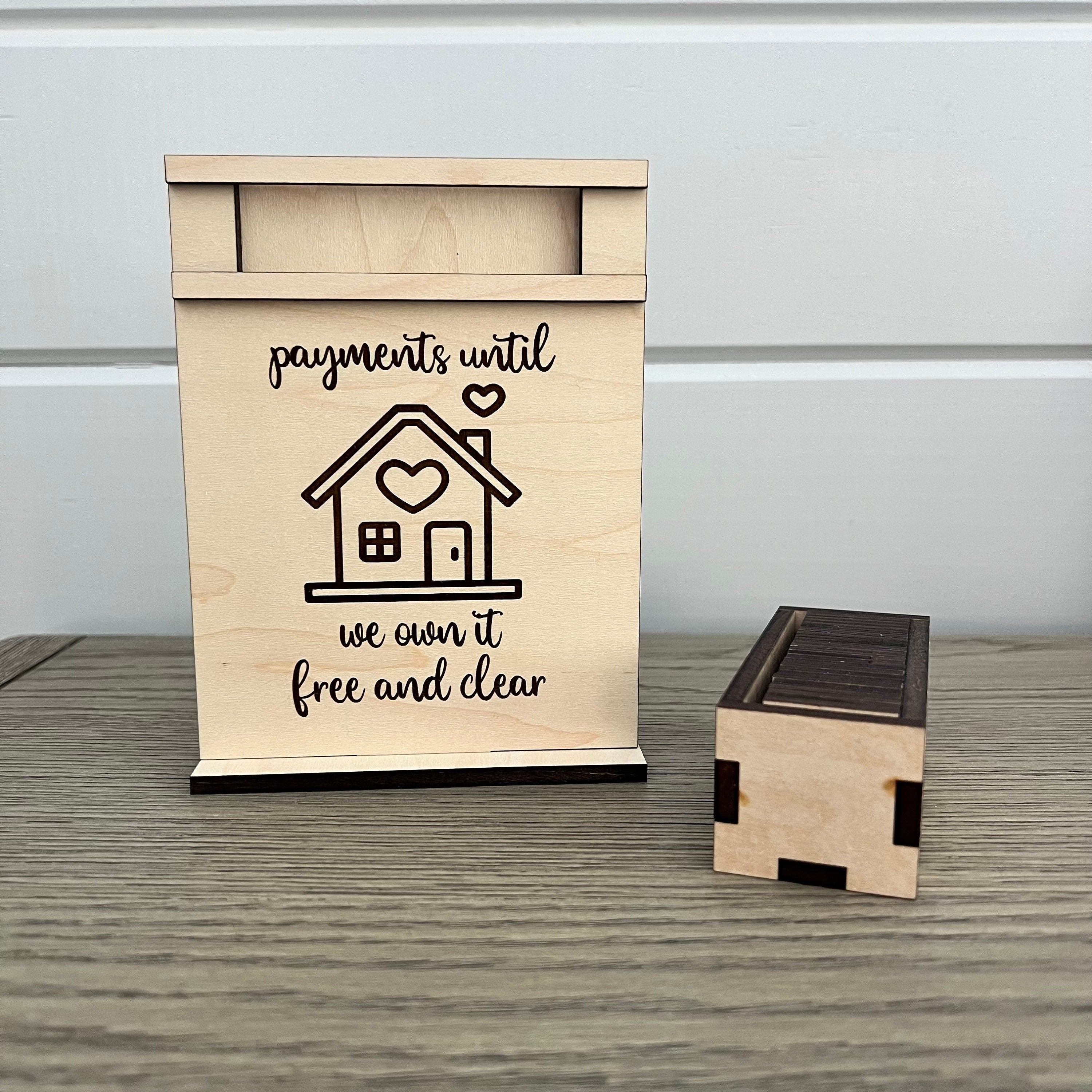 Payments Until We Own It Free and Clear Wood Countdown