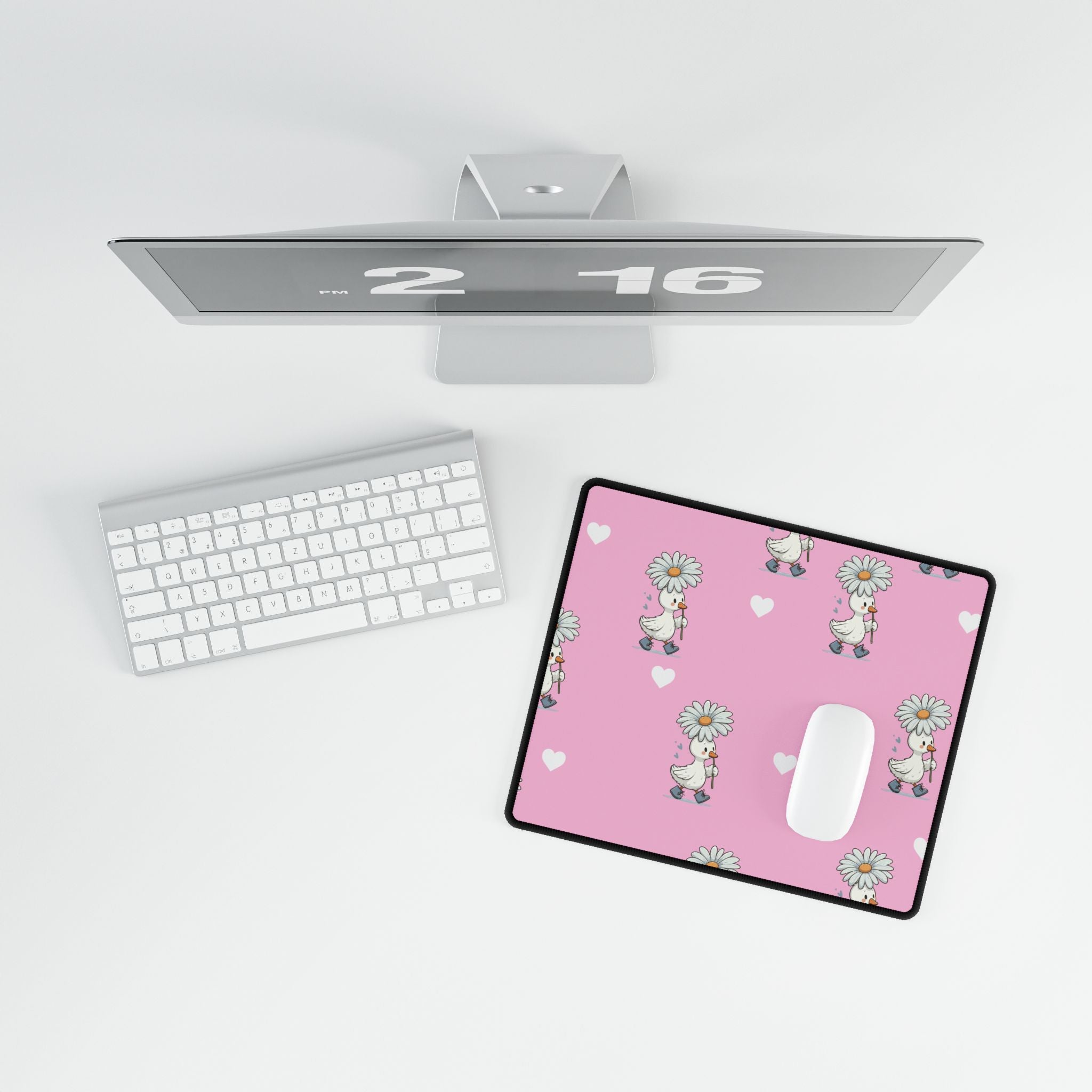 Pink Goose Desk Mats and Mouse pads, Office Decor, Birthday Gifts, Home Workspace