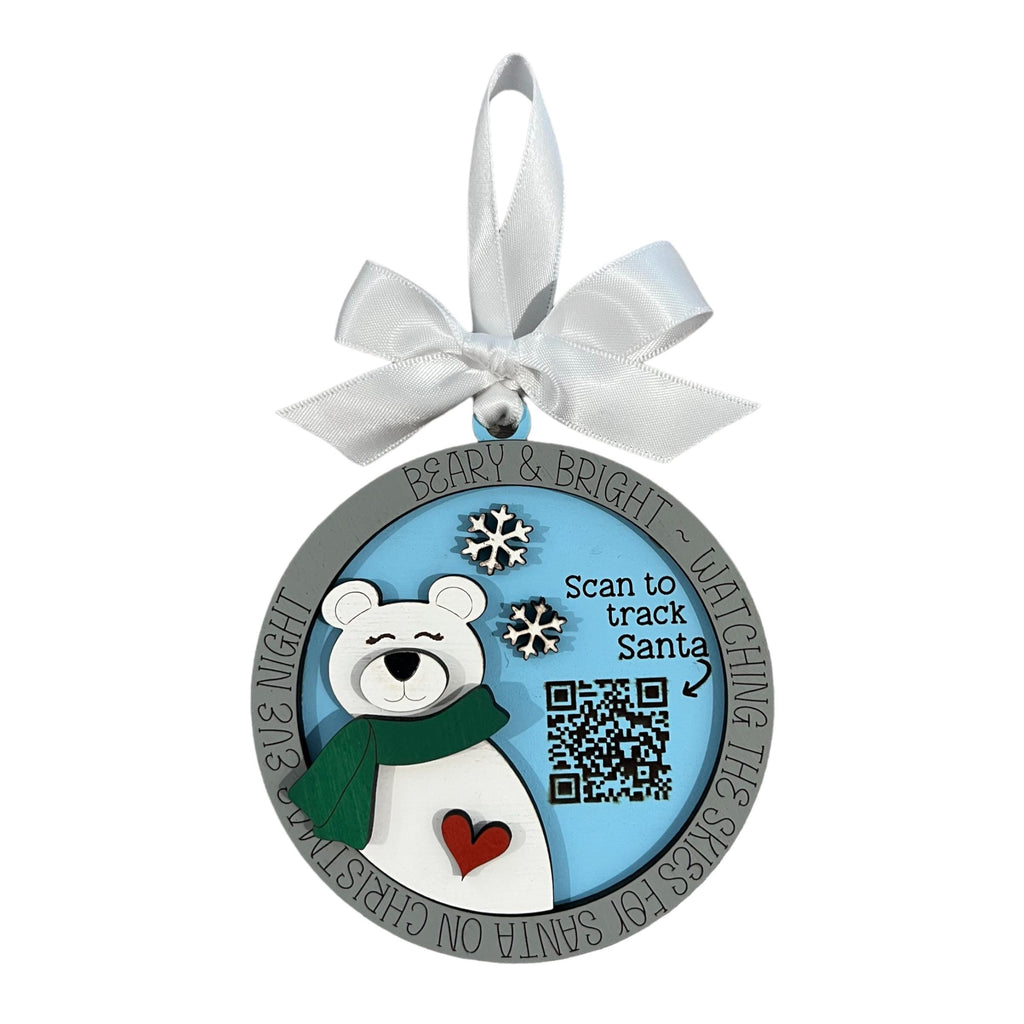 Santa Tracker Ornaments (Choose One)