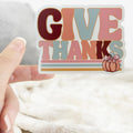 Give Thanks Fall Sticker