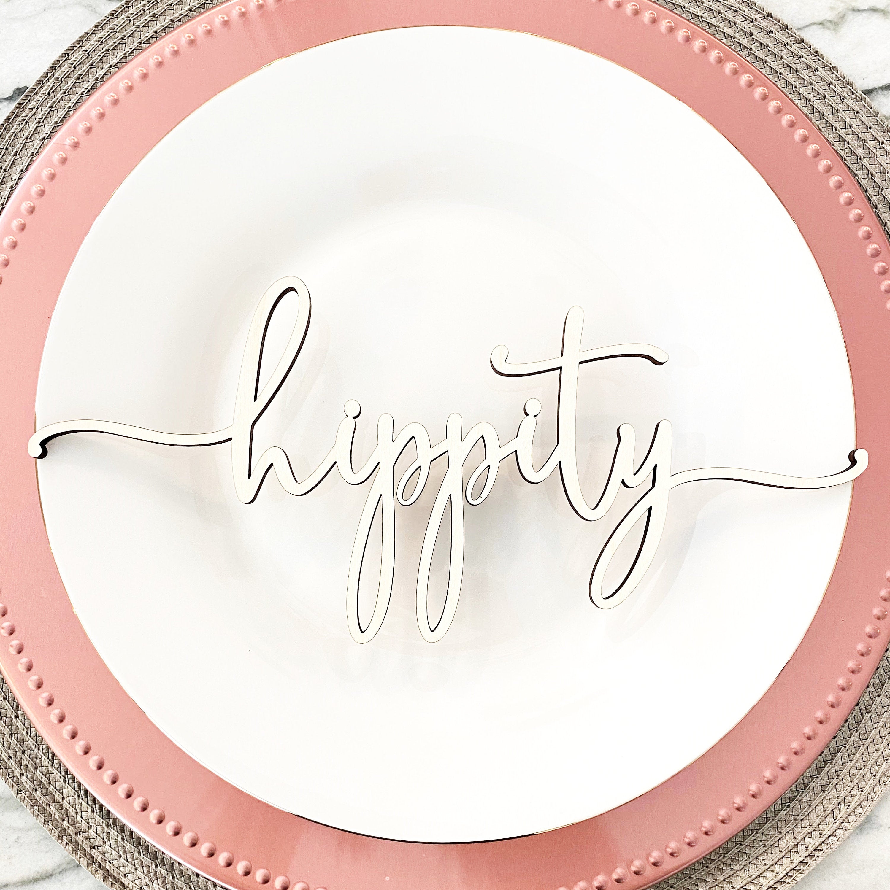 Easter Place Setting Wood Words (Set of 4)
