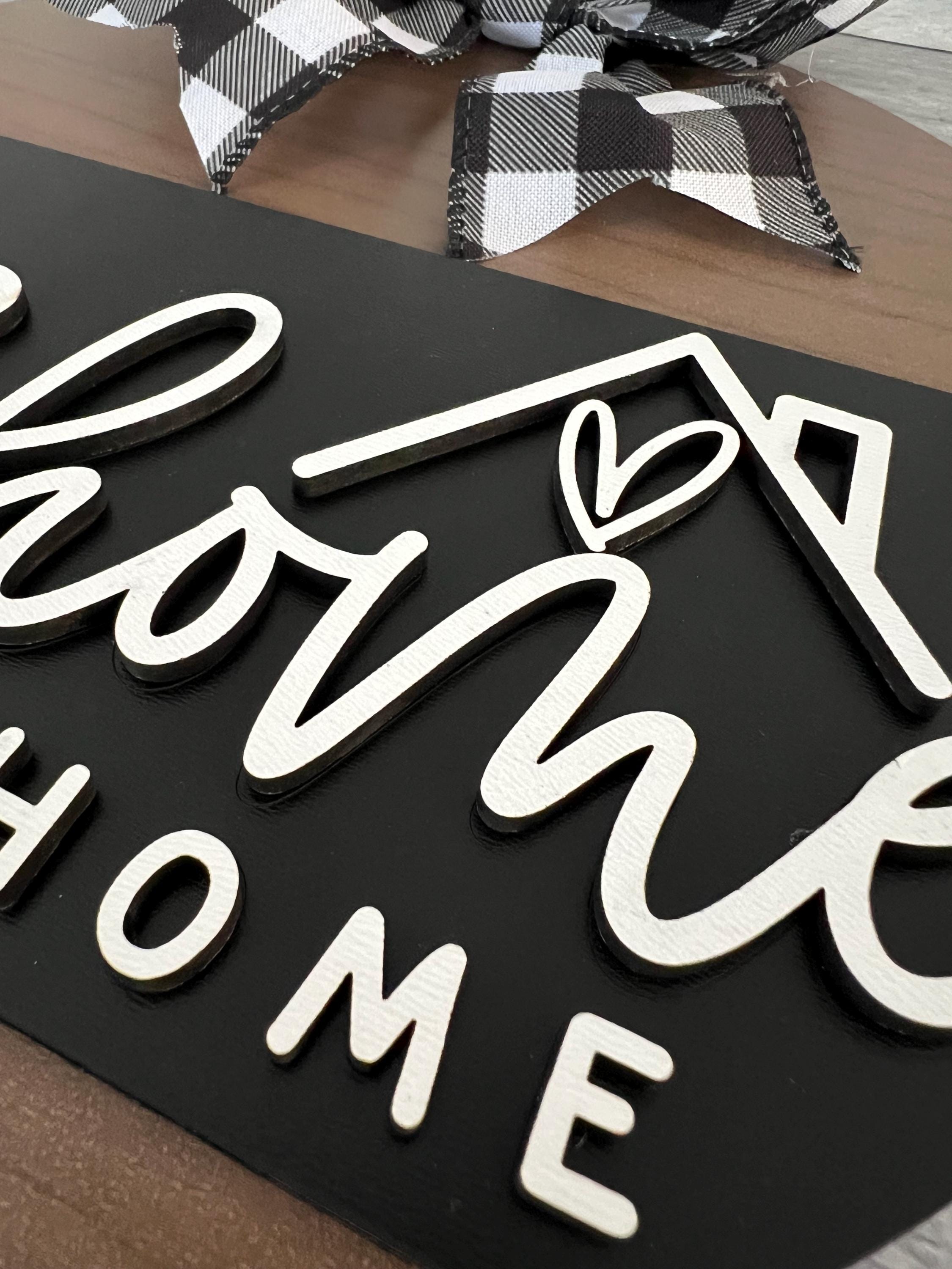 Home Sweet Home Wood Sign