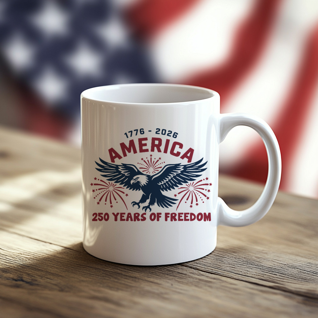 Patriotic Mugs for America's 250th