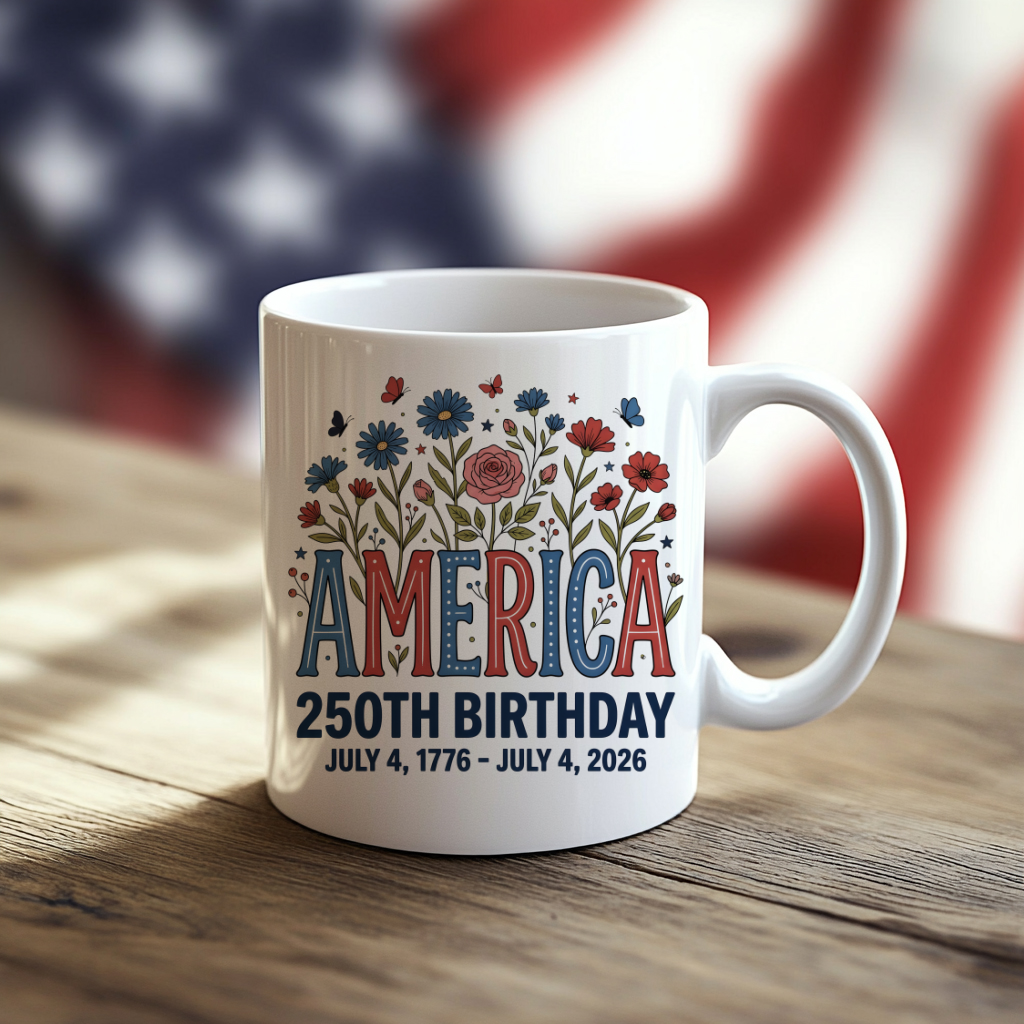Patriotic Mugs for America's 250th