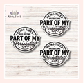 Being Tired Has Become Part Of My Personality Sticker (Set of 3) From Made By R And R