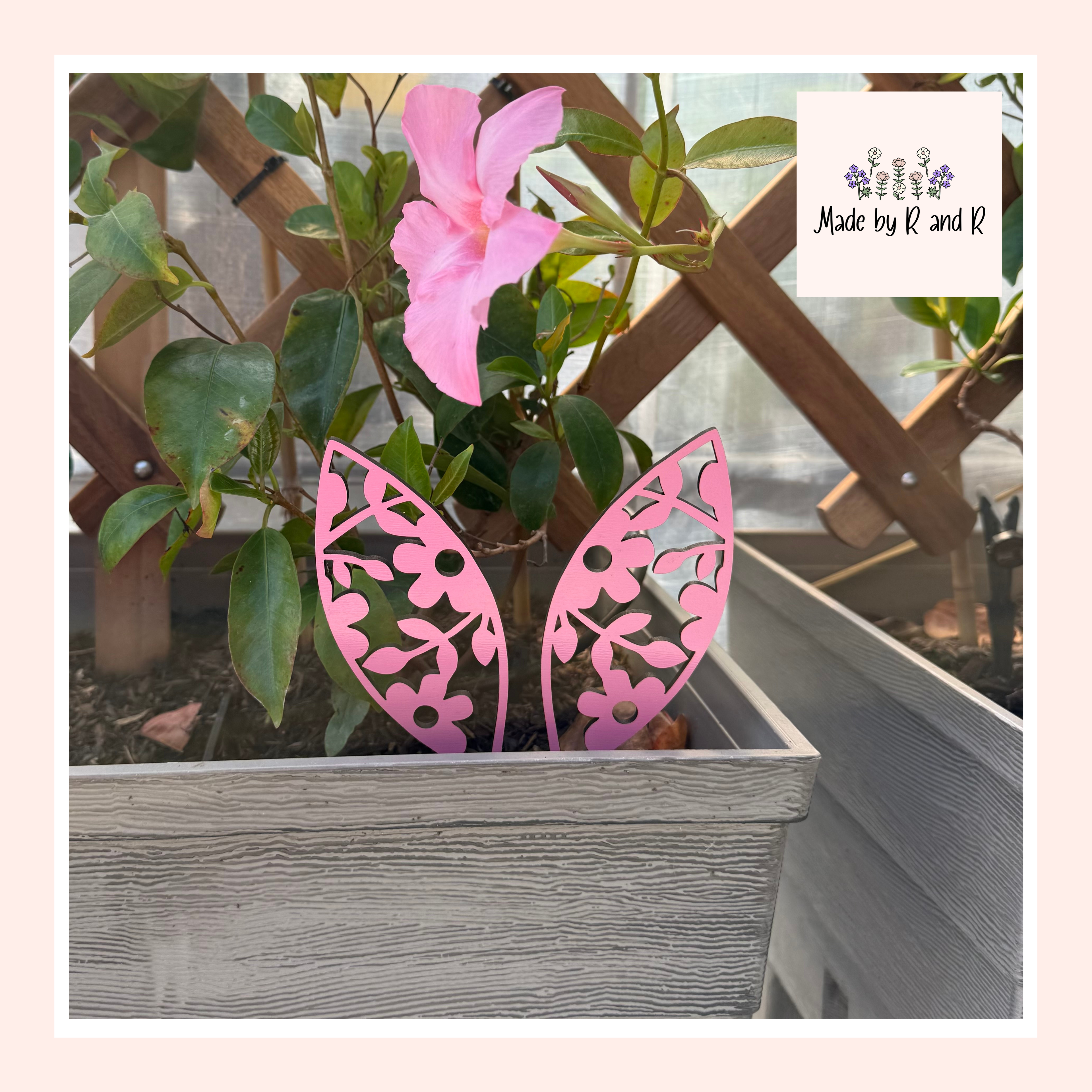 Wood Bunny Ears Easter Planter Decor From Made By R And R