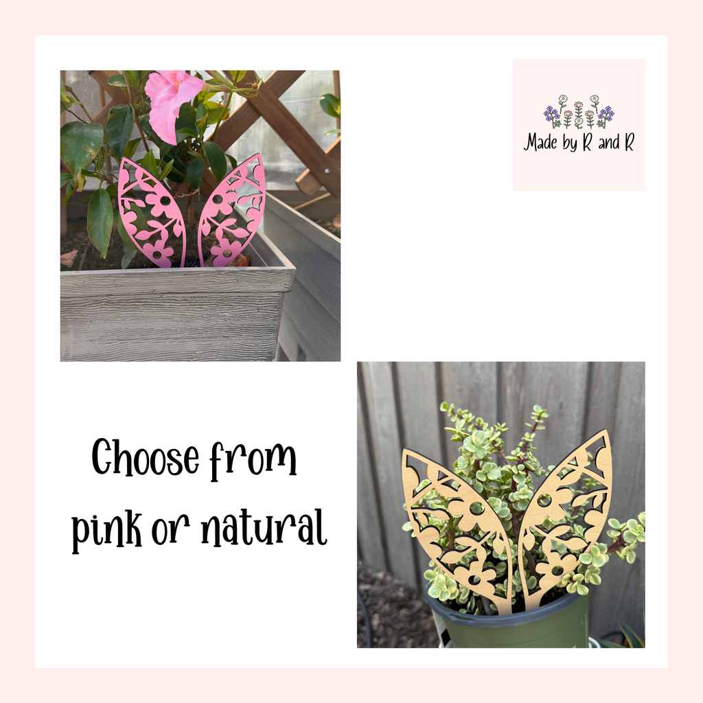 Wood Bunny Ears Easter Planter Decor From Made By R And R