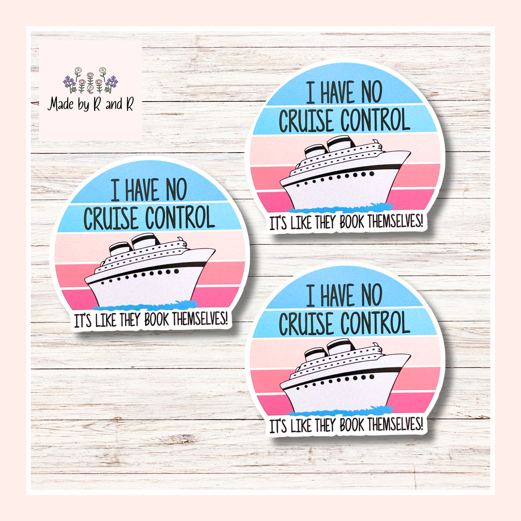 I Have No Cruise Control Sticker (Set of 3)