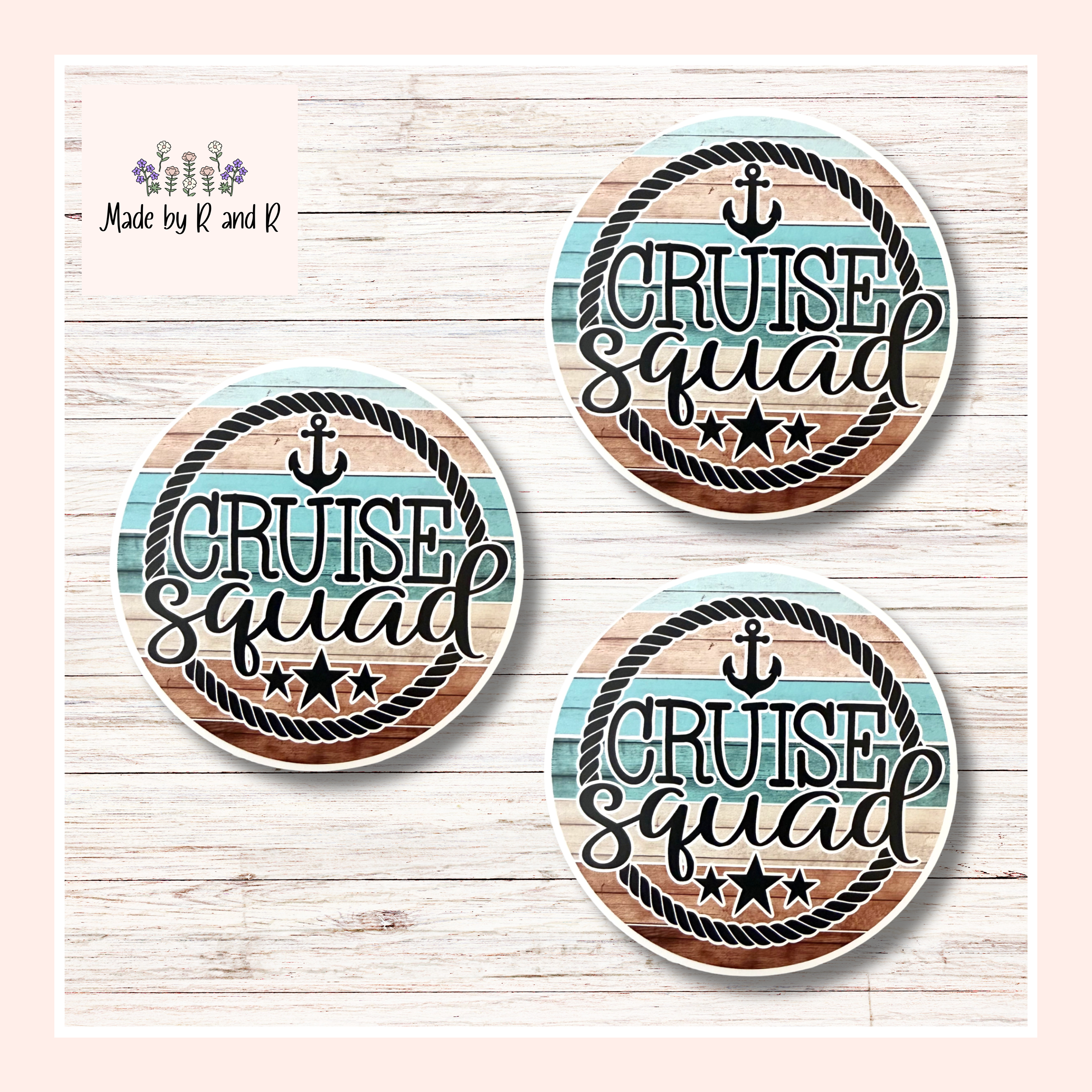 Cruise Squad Sticker (Set of 3) From Made By R And R