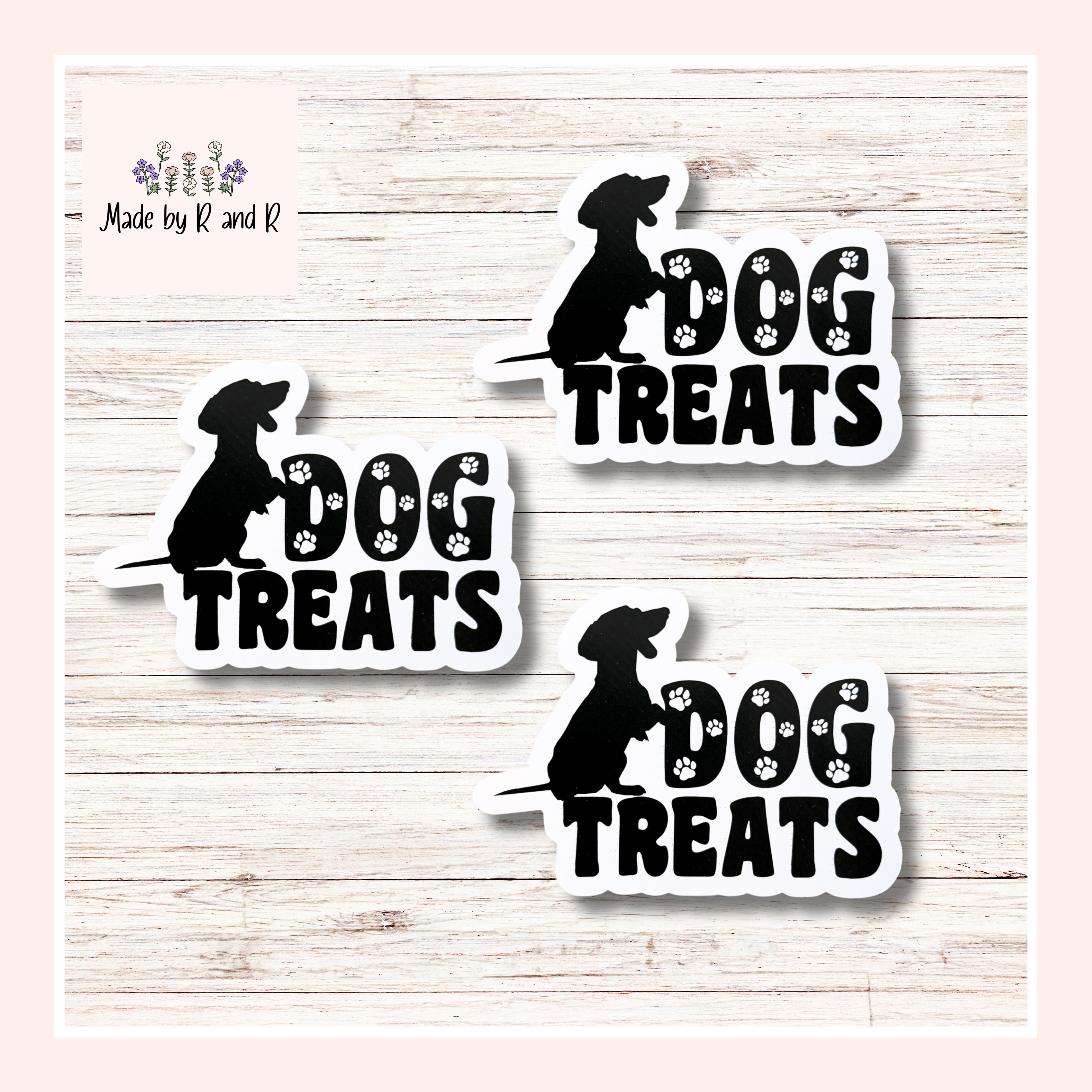 Dachshund Dog Treats Sticker (Set of 3) from Made By R And R
