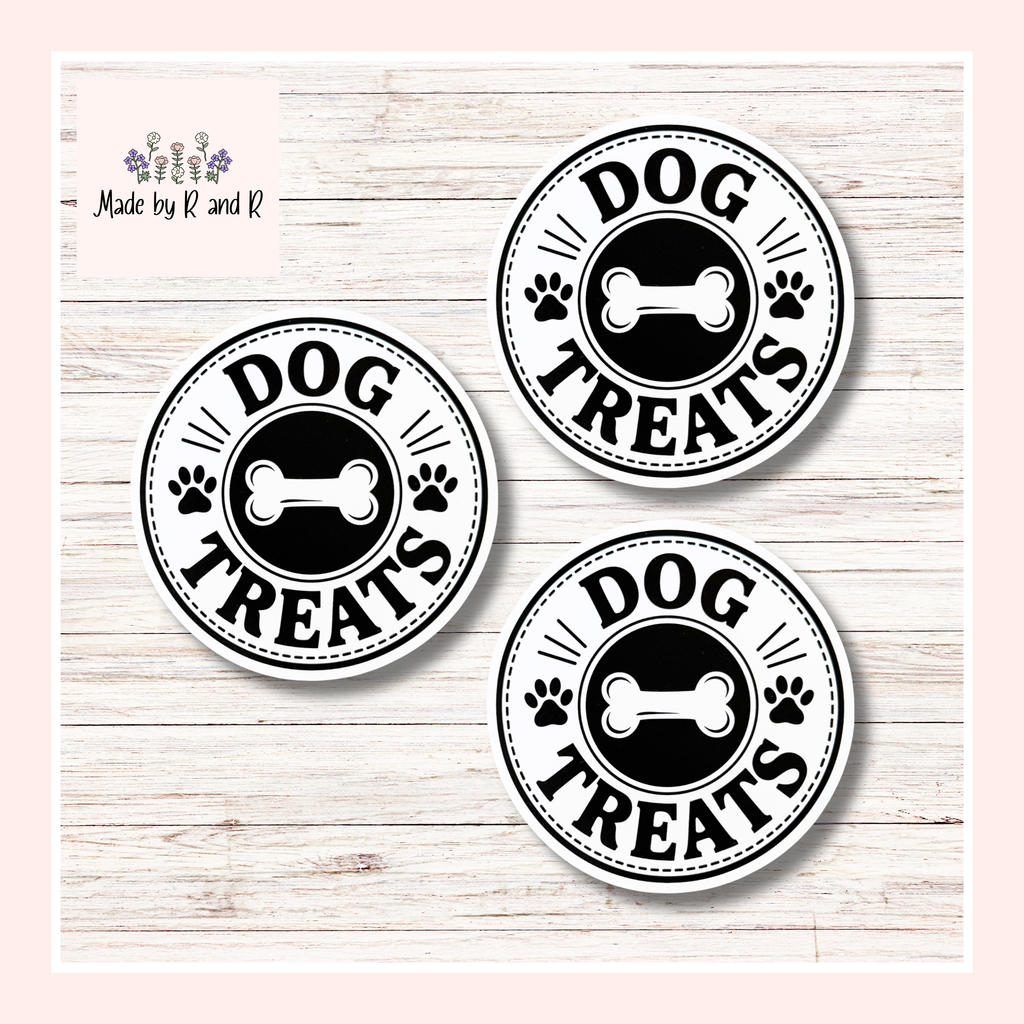 Dog Treats Stickers (Set of 3) from Made By R And R