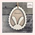 Custom Wood Easter Bunny Ear Tags From Made By R And R
